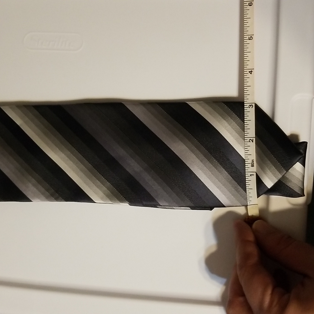 John Ashford Striped Tie 3 inch